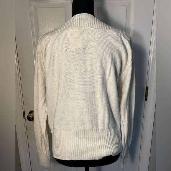 NWT St. John’s Bay Women’s Ivory Sweater - Picture 2 of 4